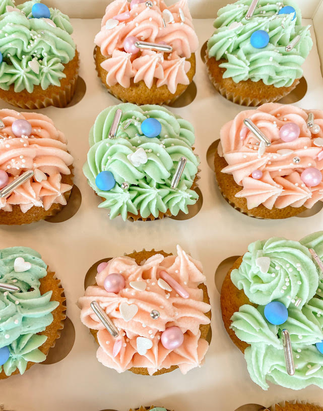 Cupcakes gender reveal - cake e biscotti