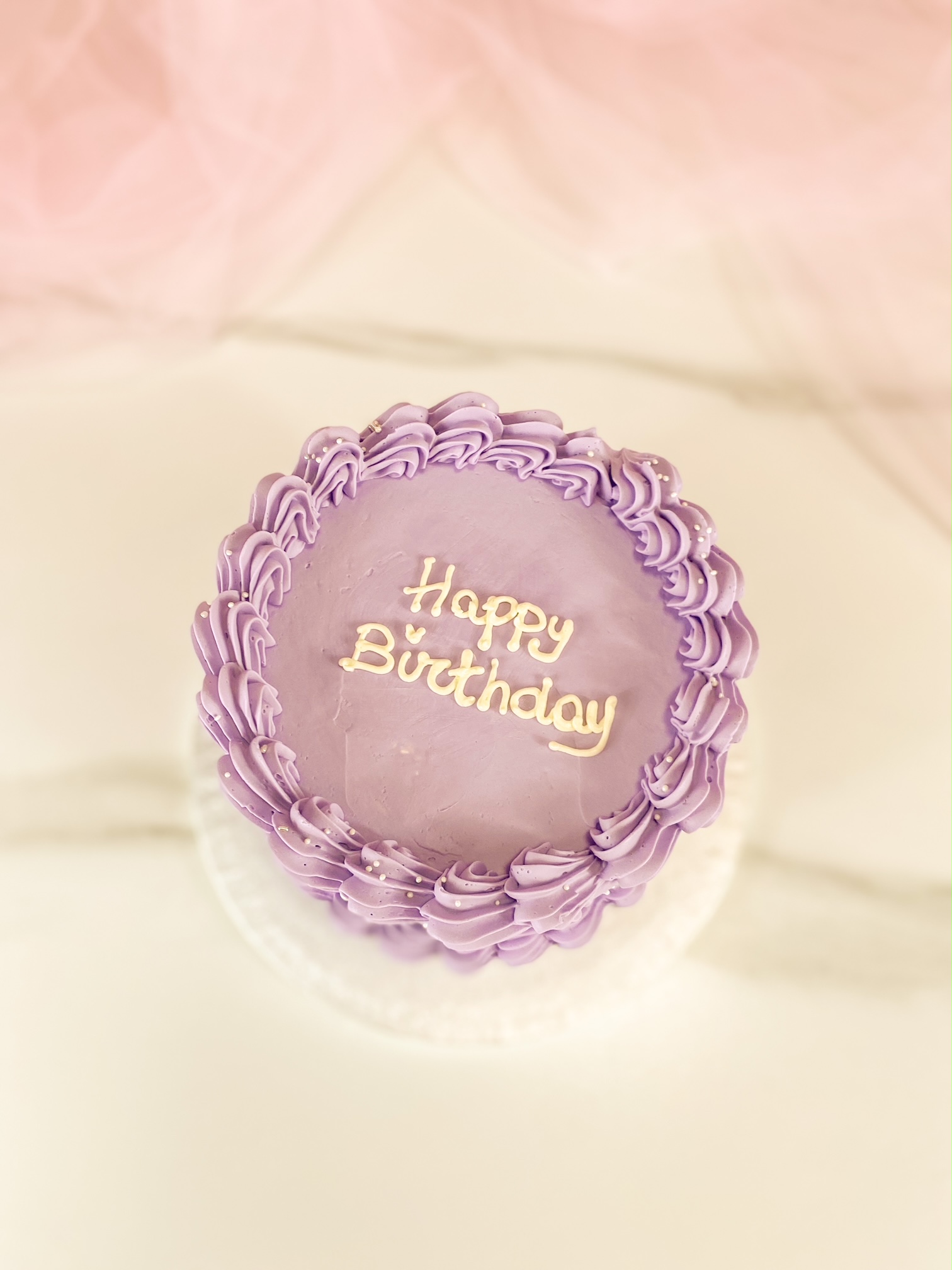 Cake Design Compleanno Viola dettaglio